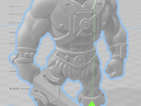 Boneca 3d estyle caricato heman masters of universe 3D Druckmodell