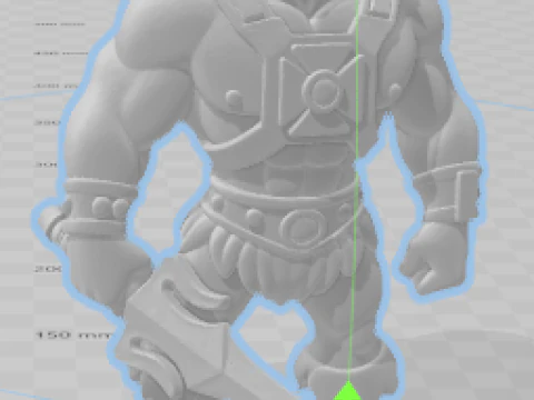 Boneca 3d estyle caricato heman masters of universe 3D Print Model