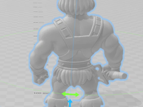Boneca 3d estyle caricato heman masters of universe 3D Print Model