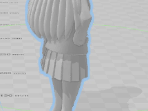 Boneca 3d estyle women school colegial lolli manga 3D Print Model
