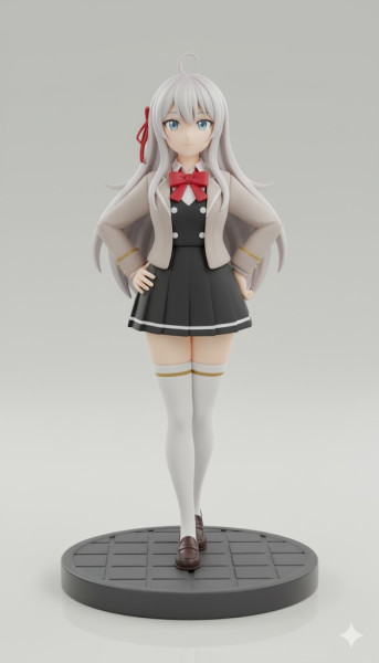 Boneca 3d estyle women school colegial lolli manga 3D Print Model .c4d .max .obj .3ds .fbx .stl .blend 