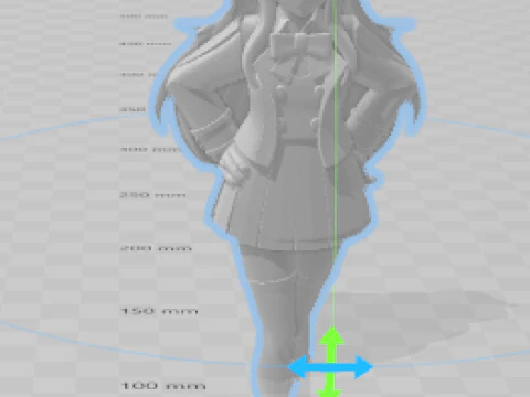 Boneca 3d estyle women school colegial lolli manga 3D Print Model