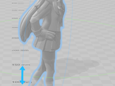 Boneca 3d estyle women school colegial lolli manga 3D Print Model