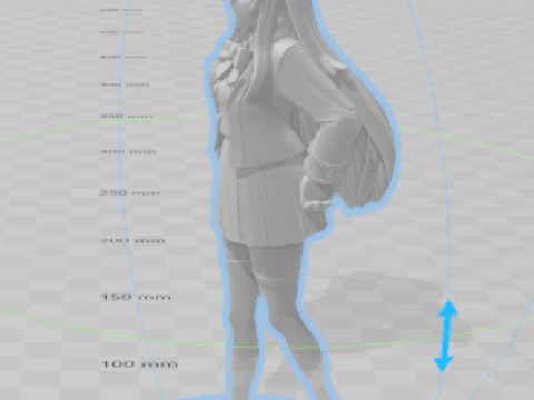 Boneca 3d estyle women school colegial lolli manga 3D Print Model