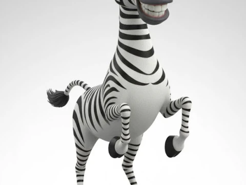 Boneca 3d estyle madasgascar caricato zebra martin 3D Print Model
