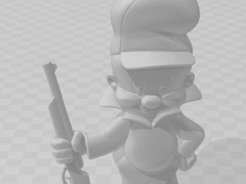 Boneca 3d estyle ortolino caricato 3D Print Model