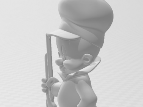 Boneca 3d estyle ortolino caricato 3D Print Model