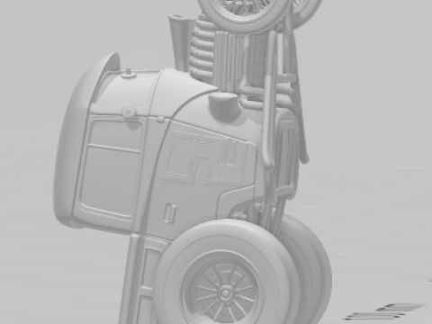 Boneca 3d estyle cars carros caricato 3D Print Model