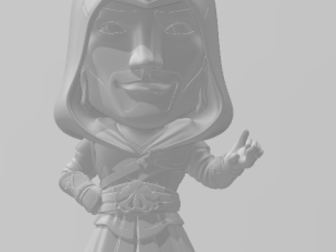 Boneca 3d estyle boneco assasin creed caricato 3D Принт Модель