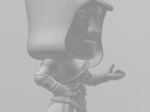 Boneca 3d estyle boneco assasin creed caricato 3D Принт Модель