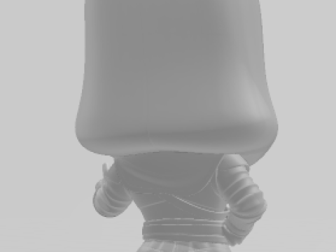 Boneca 3d estyle boneco assasin creed caricato 3D Принт Модель