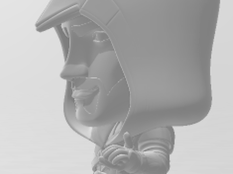 Boneca 3d estyle boneco assasin creed caricato 3D Принт Модель
