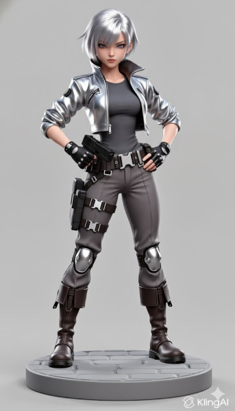 Boneca 3d style boneco assassin femmes soldat Modèles 3D en vedette .c4d .max .obj .3ds .fbx .stl .blend 