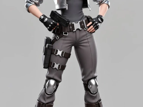 Boneca 3d estyle ボネカ アサシン 女性兵士 3Dプリントモデル