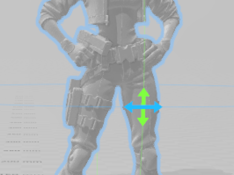 Boneca 3d style boneco assassin femmes soldat Modèles 3D en vedette