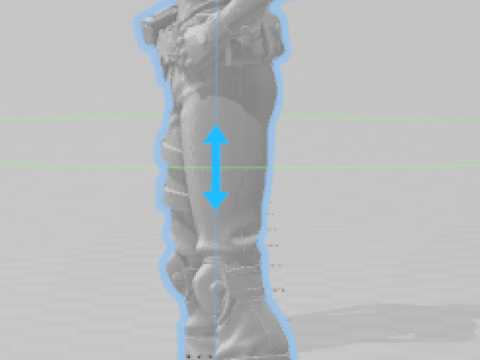 Boneca 3d style boneco assassin femmes soldat Modèles 3D en vedette