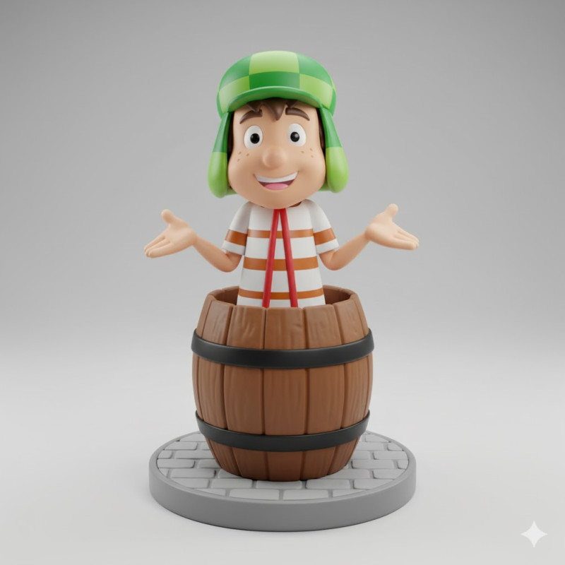 Boneca 3d estyle boneco el chavo de 8 caricato 3D Принт Модель .c4d .max .obj .3ds .fbx .stl .blend