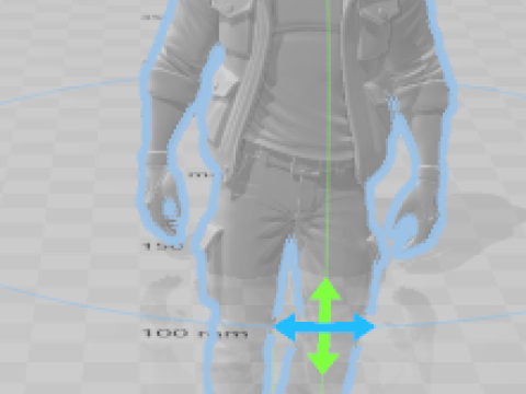 Boneca 3d estilo Solado estilo tentara jahat penduduk Model Cetak 3D