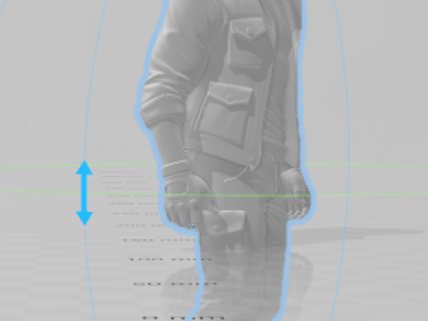 Boneca 3d estilo Solado estilo tentara jahat penduduk Model Cetak 3D