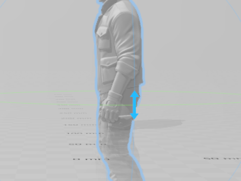 Boneca 3d estilo Solado estilo tentara jahat penduduk Model Cetak 3D