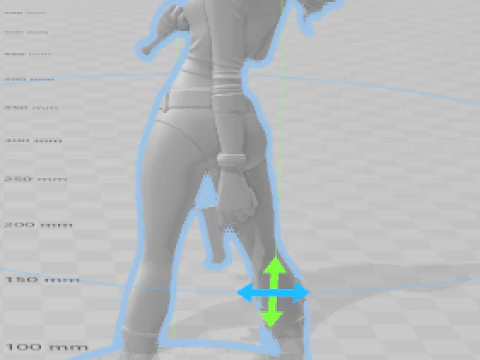 Boneca 3d estyle arlequina caricata 3D Print Model