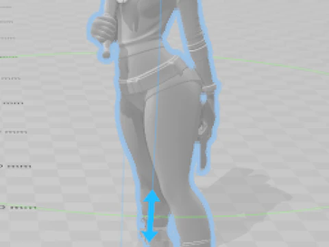 Boneca 3d estyle arlequina caricata 3D Print Model