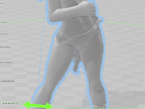 Boneca 3d estyle arlequina caricata 3D Print Model