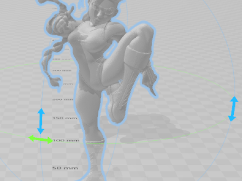 Boneca 3d style cammy street fighter caricata 3D Принт Модель