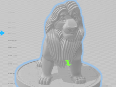 Boneca 3d style king mufasa king of lion rei leao caricata 3D Принт Модель