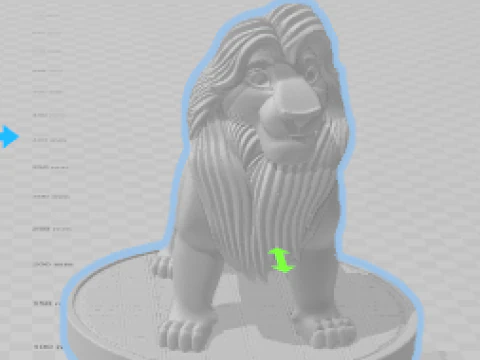 Boneca 3d style king mufasa king of lion rei leao caricata 3D Print Model