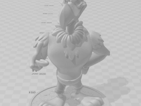 Boneca 3d style zeca urubu pica pau woodpecker caricata 3D Print Model