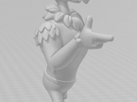 Boneca 3d style zeca urubu pica pau woodpecker caricata 3D Print Model