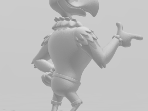 Boneca 3d 风格 zeca urubu pica pau 啄木鸟 caricata 3D 打印模型