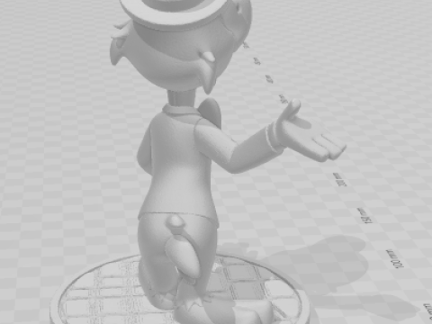 Boneca 3d style ze carioca caricata 3D Druckmodell
