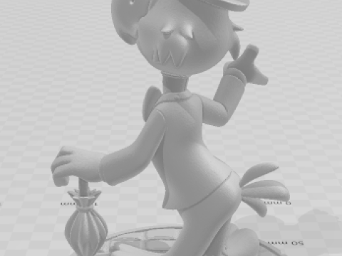 Boneca 3d style ze carioca caricata 3D Druckmodell