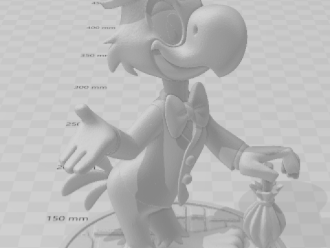 Boneca 3d style ze carioca caricata 3D Druckmodell