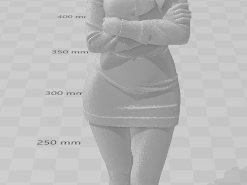 Boneca 3d style women manga dafne SD caricata 3D Print Model
