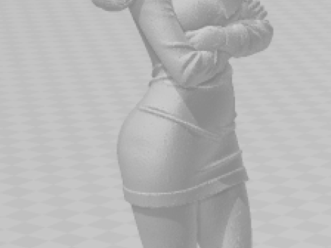 Boneca 3d style women manga dafne SD caricata 3D Print Model