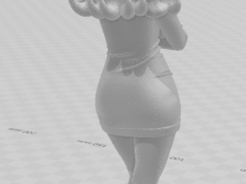 Boneca 3d style women manga dafne SD caricata 3D Print Model