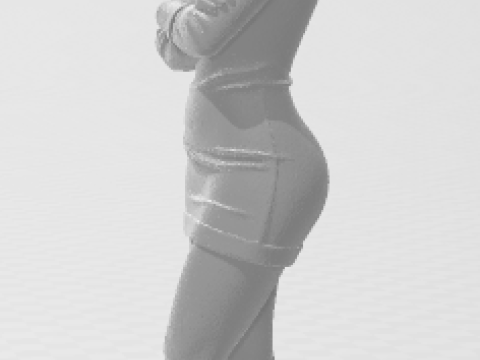 Boneca 3d style women manga dafne SD caricata 3D Print Model