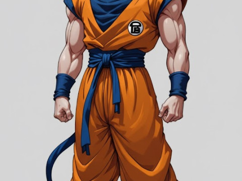 Boneca 3d style dragon ball manga son goku 3D Принт Модель