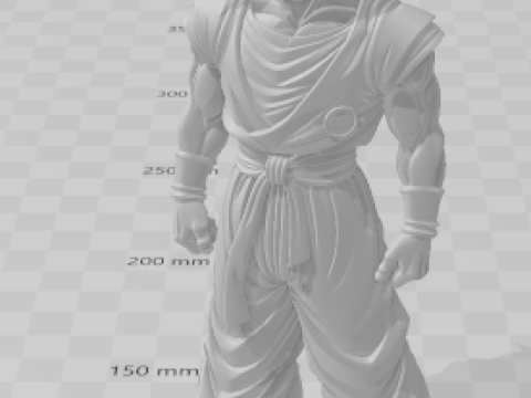 बोनका 3डी स्टाइल ड्रैगन बॉल मंगा बेटा गोकू 3D प्रिंट मॉडल