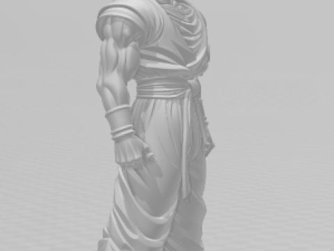 बोनका 3डी स्टाइल ड्रैगन बॉल मंगा बेटा गोकू 3D प्रिंट मॉडल