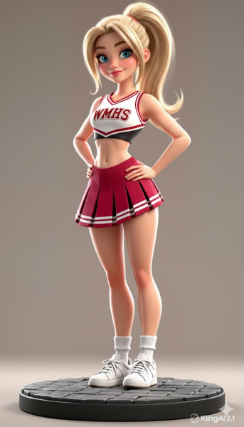 Boneca 3d tarzı manga zaman lideri torcida okulu 3D Baskı Modeli .c4d .max .obj .3ds .fbx .stl .blend 