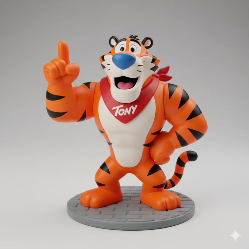 Boneca 3d style manga tony kellogs caricato 3D Print Model .c4d .max .obj .3ds .fbx .stl .blend