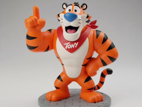 Boneca 3d style manga tony kellogs caricato Model do druku 3D