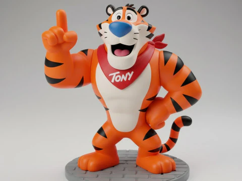Boneca 3d style manga tony kellogs caricato 3D Print Model