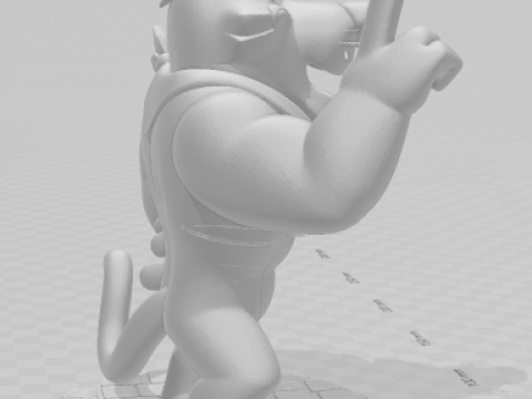 Boneca 3d style manga tony kellogs caricato 3D Print Model