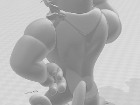 Boneca 3d style manga tony kellogs caricato 3D Print Model