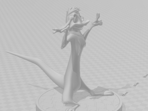 Boneca 3d style manga timo lion king caricato 3D Принт Модель